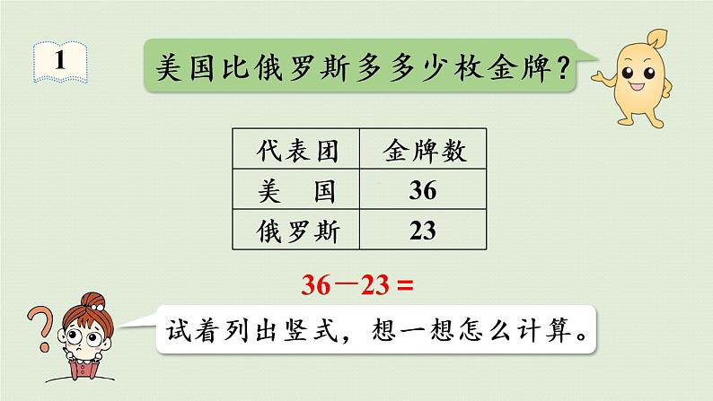 人教版二年级数学上册 2.2.1 两位数减两位数（不退位）课件08