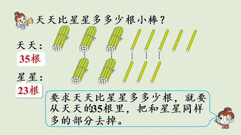 人教版二年级数学上册 2.2.3 求比一个数多几或少几的数 课件05