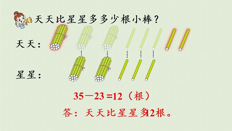 人教版二年级数学上册 2.2.3 求比一个数多几或少几的数 课件06