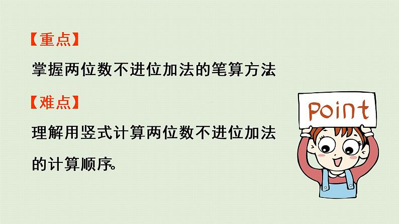 人教版二年级数学上册 2.1.1 两位数加一位数（不进位）课件03