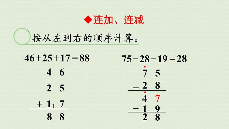 人教版二年级数学上册 第二章 整理和复习 课件第7页