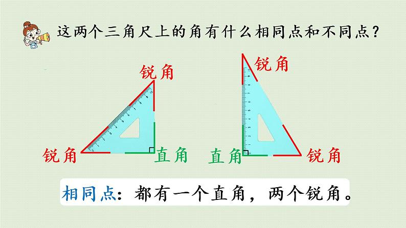 人教版二年级数学上册 3.4 用一副三角尺拼出一个钝角 课件第5页