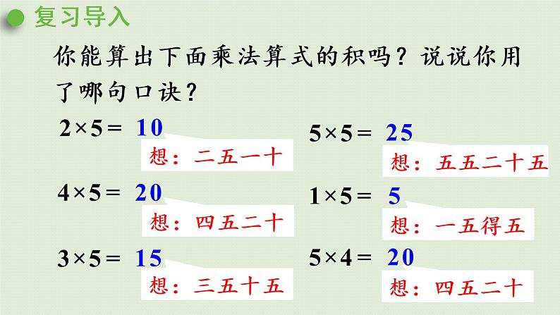 人教版二年级数学上册 4.2.2  2、3的乘法口诀 课件第4页