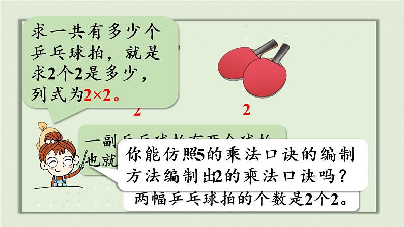 人教版二年级数学上册 4.2.2  2、3的乘法口诀 课件第7页