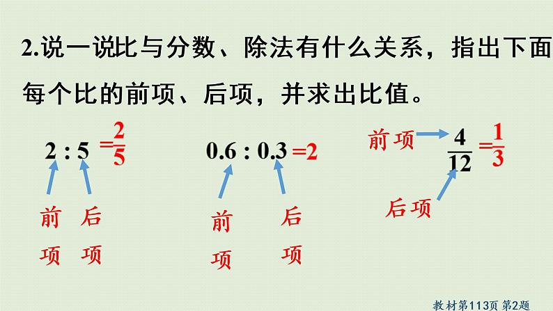 人教版六年级数学上册 9 总复习  第2课时   比 课件07