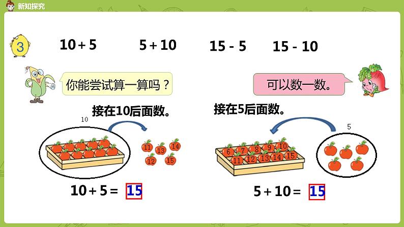 苏教版一年级数学上册 第9单元 第3课时《10加几和相应的减法》(1) 课件第6页