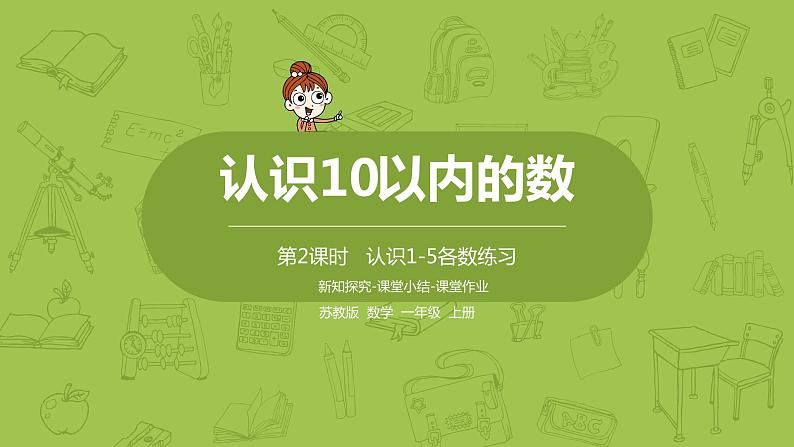 苏教版一年级数学上册 第五单元《认识10以内的数》第2课时《认识1～5各数练习》课件第1页