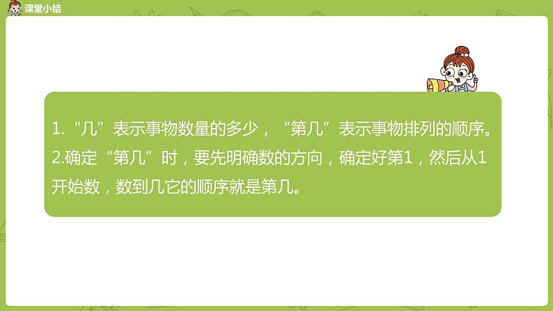 苏教版一年级数学上册 第五单元《认识10以内的数》第3课时《认识几和第几》课件第8页