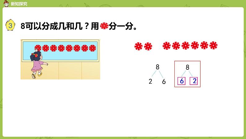 苏教版一年级数学上册 第七单元《分与合》第4课时《8的分与合》课件第5页