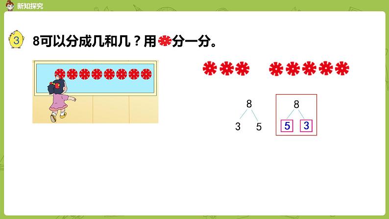 苏教版一年级数学上册 第七单元《分与合》第4课时《8的分与合》课件第6页