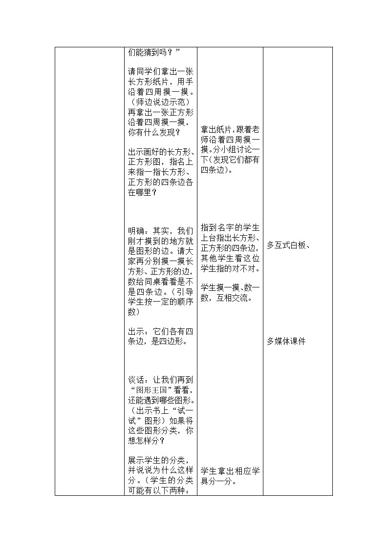苏教版数学二年级上册 二 平行四边形的初步认识_初步认识多边形 教案第2页