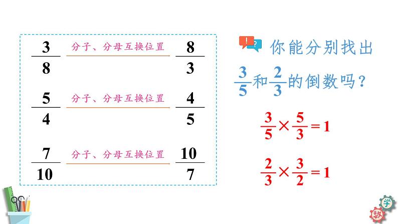 苏教版六年级数学上册课件 2.6 倒数的认识 苏教版第7页