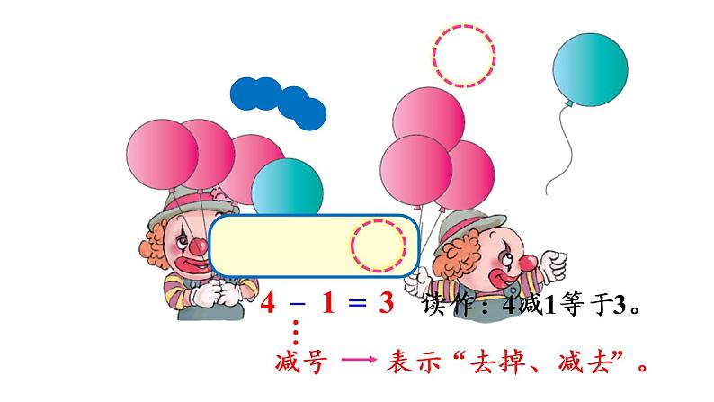 一年级上册数学课件-3  1_5的认识和加减法第7课时  减法人教版07