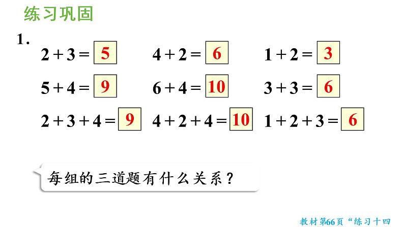 一年级上册数学课件-5  6_10的认识和加减法练习十四人教版第5页