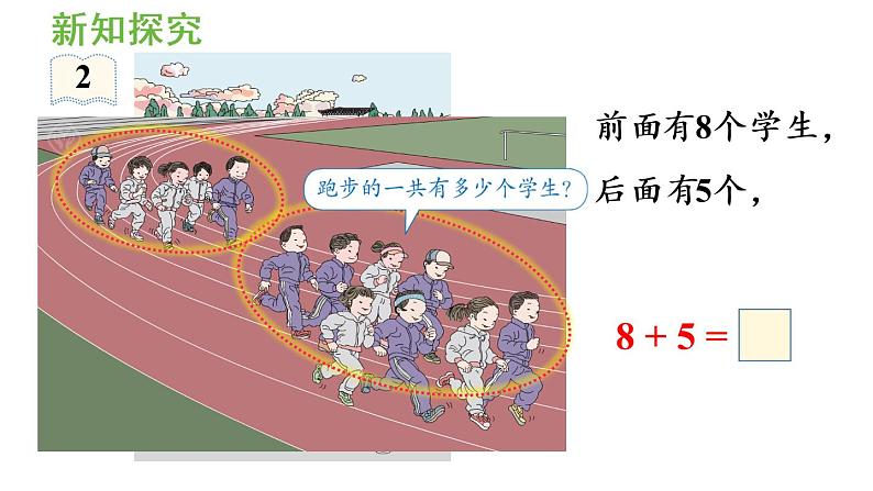 一年级上册数学课件-8  20以内的进位加法第2课时  8、7、6加几（1）人教版第6页