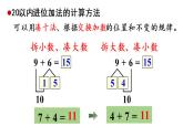 一年级上册数学课件-8  20以内的进位加法练习二十四人教版