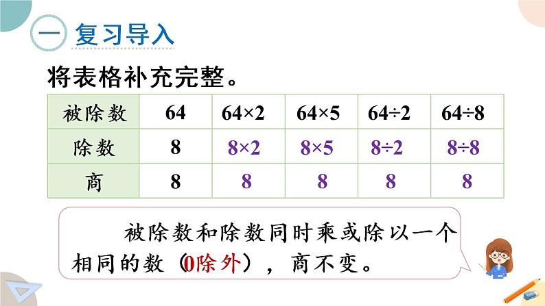 四年级数学上册课件 2.8 被除数、除数末尾有0的笔算除法 苏教版03