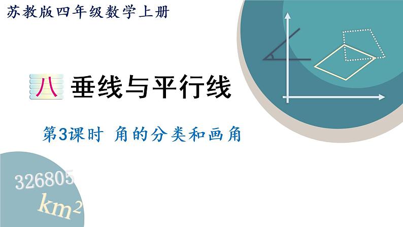 四年级数学上册课件 8.3 角的分类和画角 苏教版（32张PPT)01