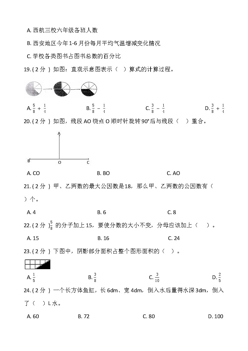 人教版五升六数学暑期衔接集训卷（一）含答案第3页