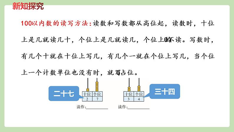 冀教版一年级数学下册整理与评价-100以内数的认识   课件（20张ppt）第8页