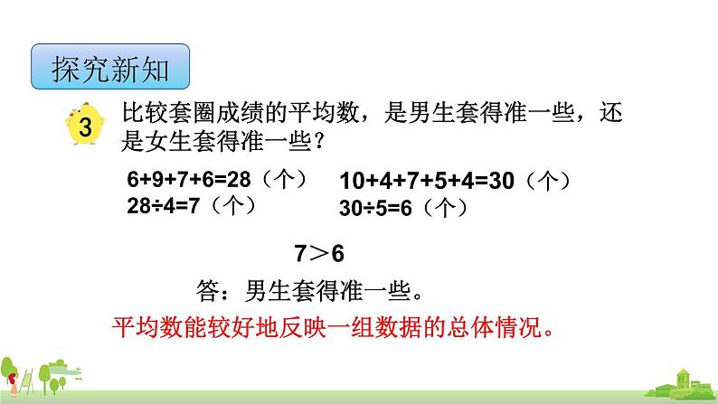 苏教版数学四年级上册 4.3《平均数》PPT课件08