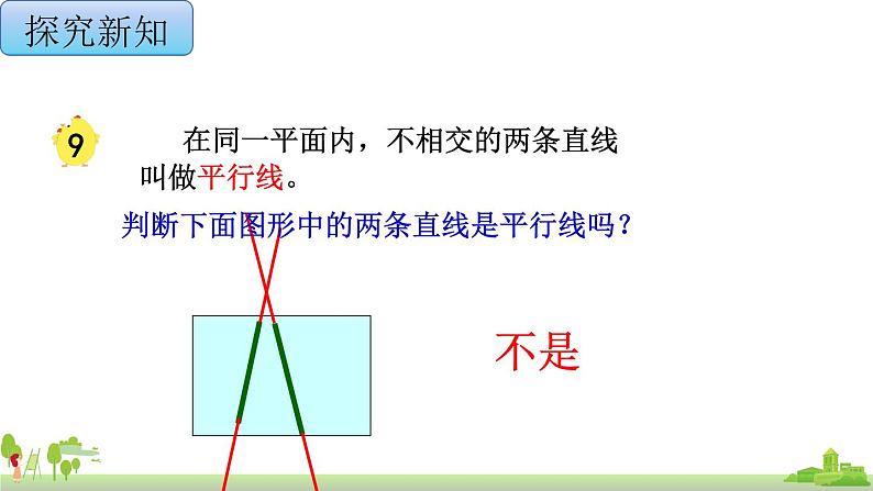 苏教版数学四年级上册 8.6《认识平行线》PPT课件07