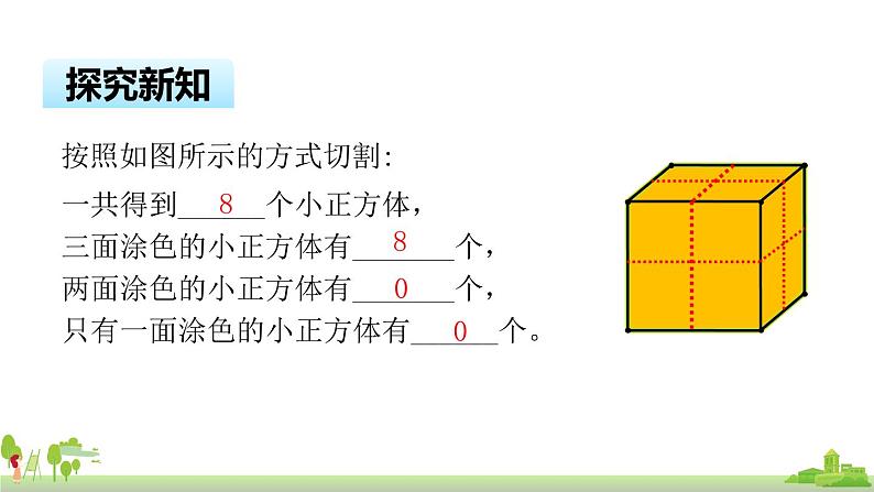 苏教版数学六年级上册 《表面涂色的正方体》PPT课件第4页