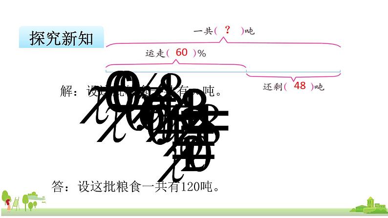 苏教版数学六年级上册 6.11《列方程解稍复杂的百分数实际问题（1）》PPT课件第7页