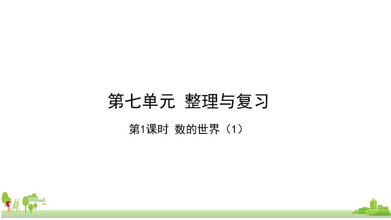 苏教版数学六年级上册 7.1《数的世界（1）》PPT课件第1页