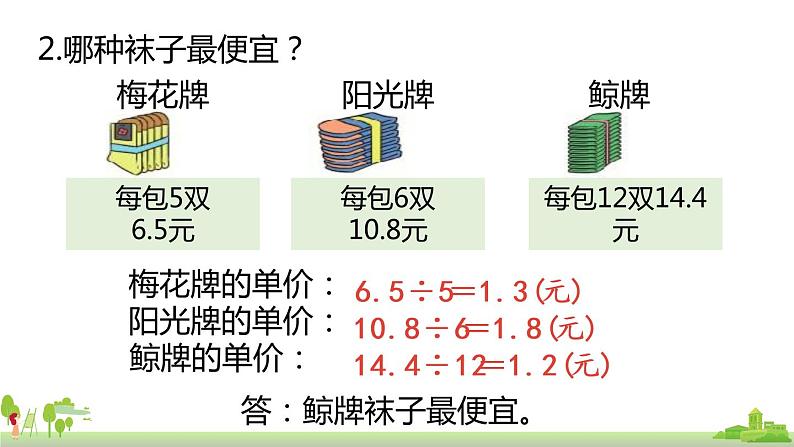 北师大数学五年级上册 《整理与复习第3课时》PPT课件07