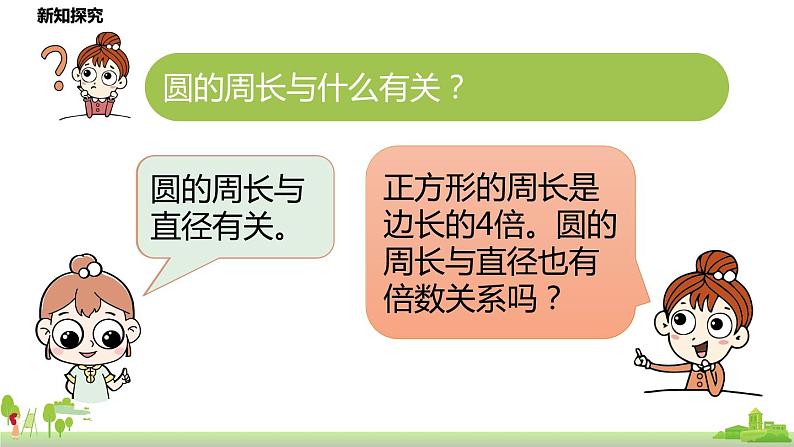 5.北师大数学六年级上册   1.5《 圆的周长》PPT课件07