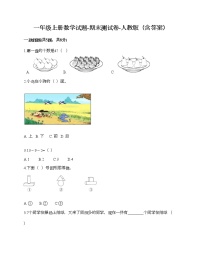 一年级上册数学试题-期末测试卷-人教版（含答案） (9)