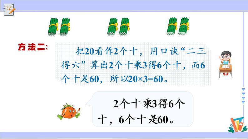 三年级数学上册课件 1.1 整十、整百数乘一位数的口算和估算 苏教版第6页