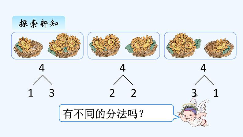 人教版数学一年级上册三、4分与合 课件第4页