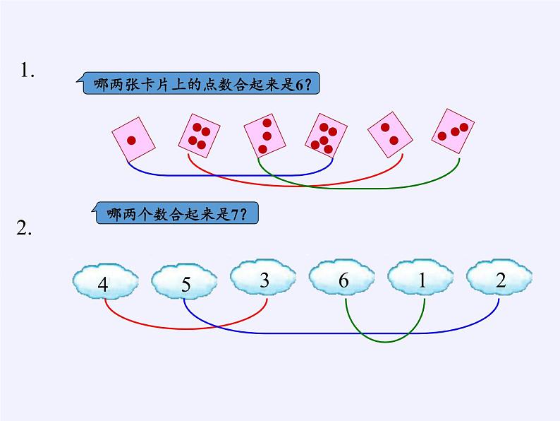 苏教版小学数学一年级上册 2.6、7的分与合(7) 课件第4页