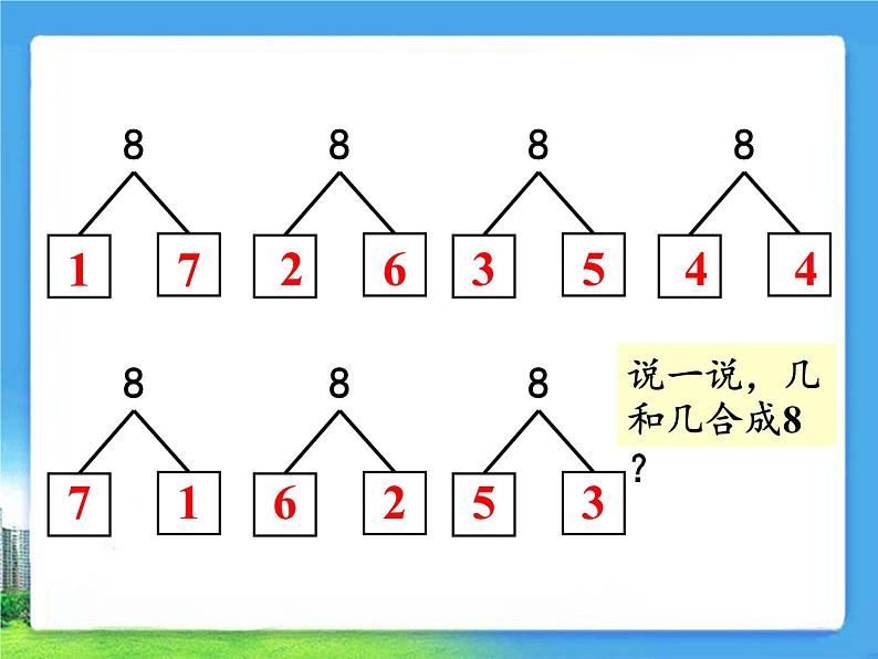 苏教版小学数学一年级上册 5.9的分与合(2) 课件03