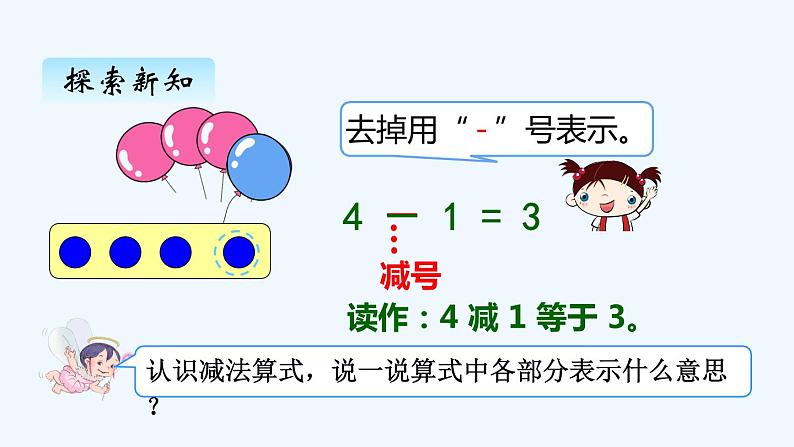 人教版数学一年级上册三、6减法 课件04