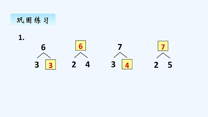 人教版数学一年级上册五、2 6和7的加减法 课件04