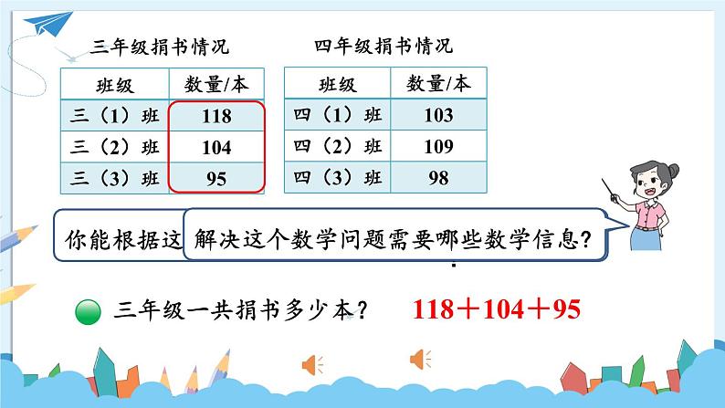 北师大版三年级上册数学 3.1《 捐书活动》 课件06