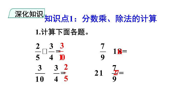 人教版六年级上册数学专题1数与代数第1课时分数乘、除法和比（教案）课件第8页