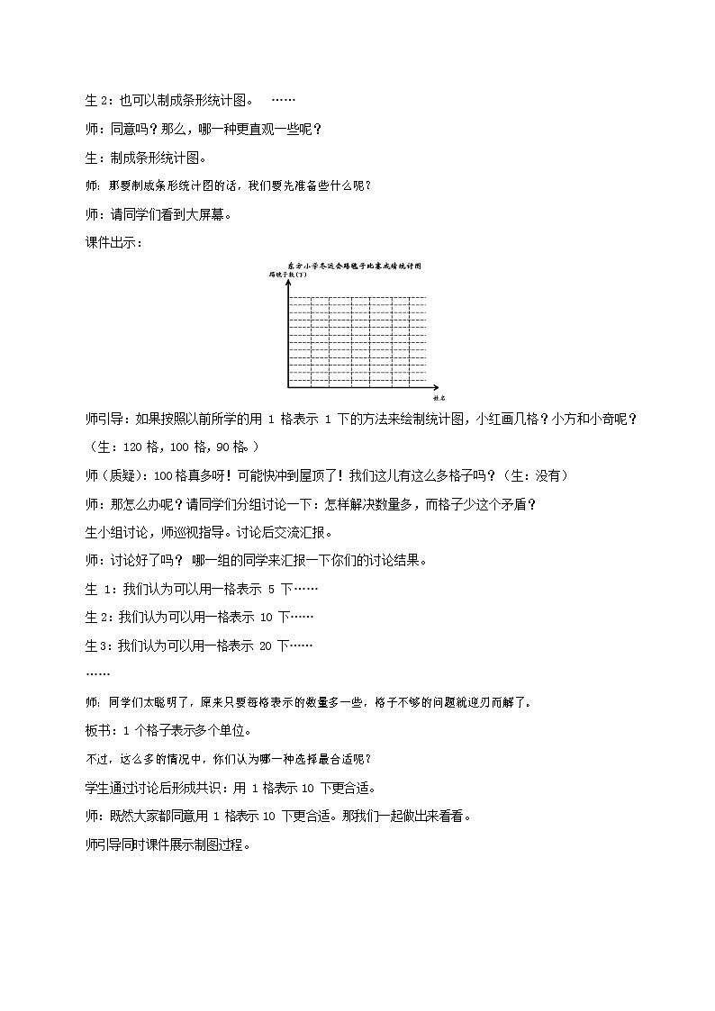 人教版四年级数学上册《条形统计图》教案公开课教学设计 (3)第3页