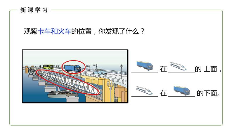 人教版数学一年级上册2.1 上、下、前、后 课件第6页