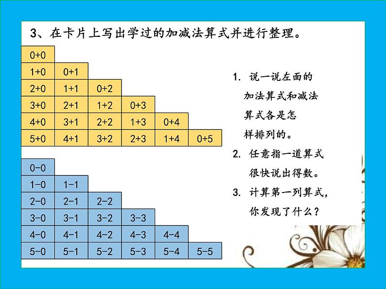 人教版一年级数学上册整理和复习、练习七课件PPT第4页