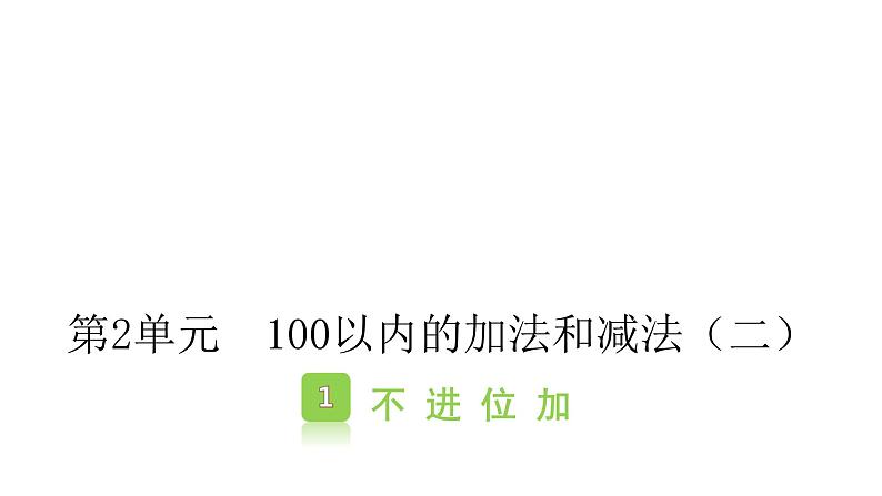 2.1不进位加 课件 2021-2022学年学年二年级上册数学 人教版第1页