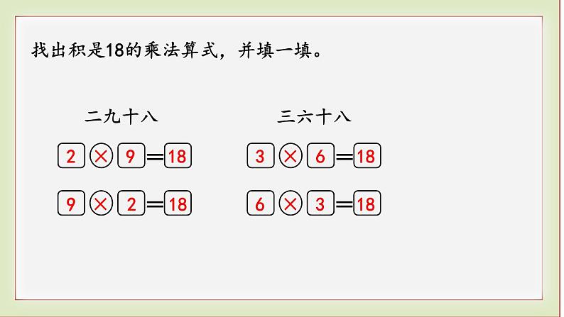 北师大版二年级数学上册做个乘法表课件PPT03