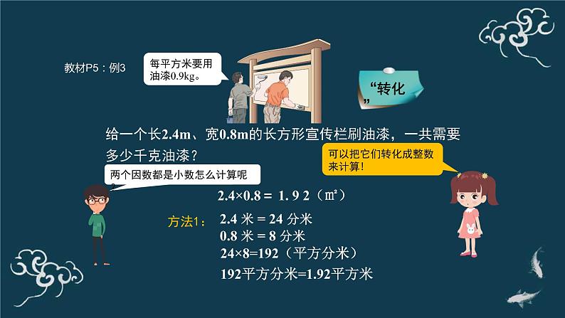 五年级上册数学课件-2小数乘小数 人教版第1页