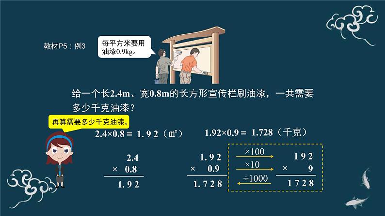 五年级上册数学课件-2小数乘小数 人教版第4页