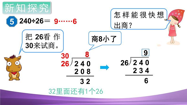 人教数学四上第5课时  商是一位数的除法（4）课件PPT第4页