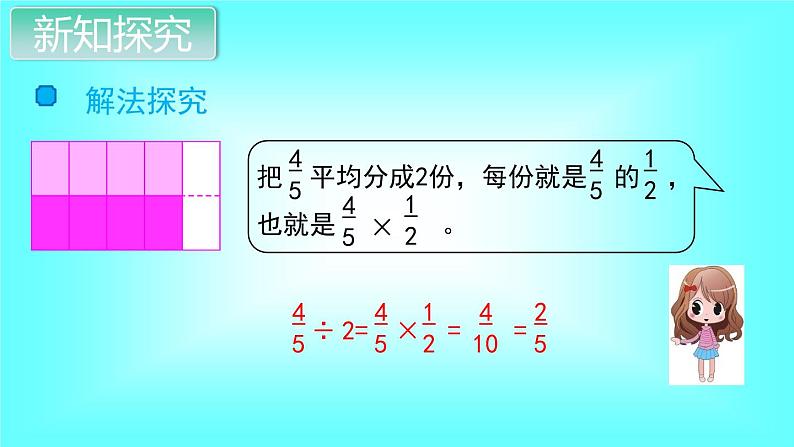 人教数学六上第2课时  分数除以整数课件PPT第5页