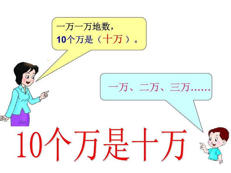 1.1 万以上数的读写（2）（课件）-2021-2022学年数学四年级上册-西师大版04